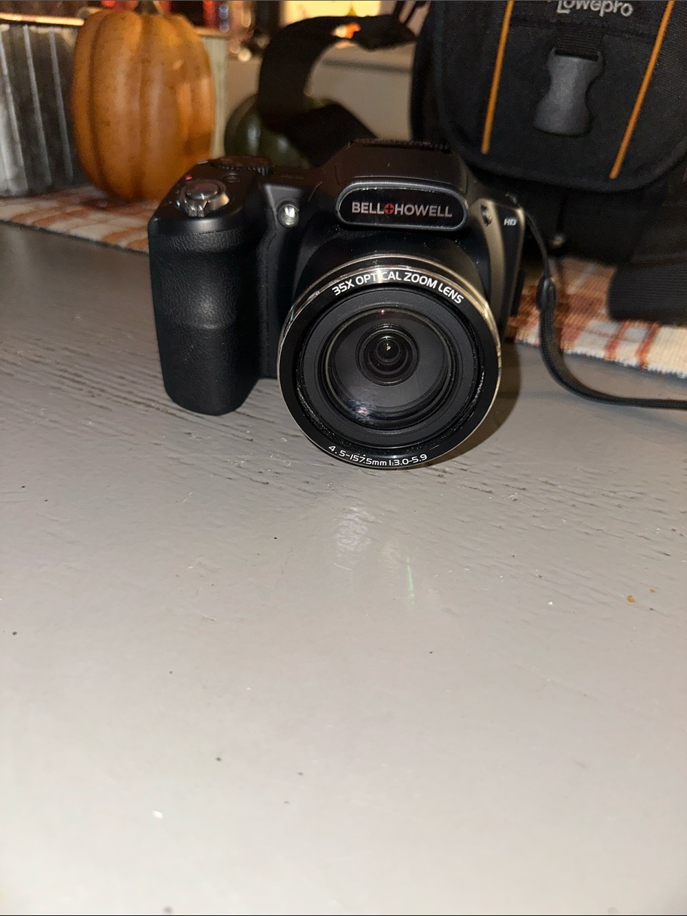 Black Digital Camera with 35x Optical Zoom